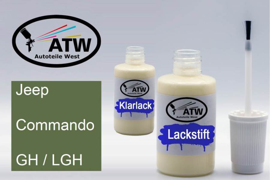 Jeep, Commando, GH / LGH: 20ml Lackstift + 20ml Klarlack - Set, von ATW Autoteile West.